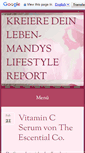 Mobile Screenshot of mandys-lifestyle-report.de